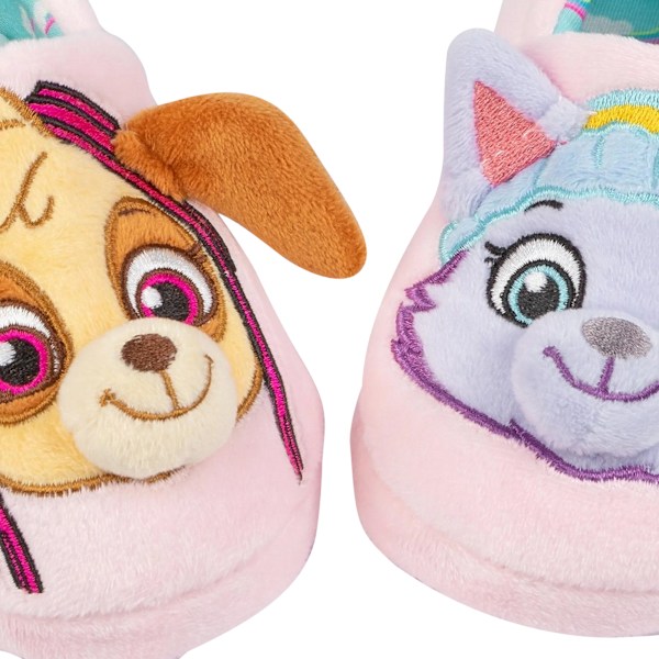 Paw Patrol Flickor Skye & Everest 3D Öron Tofflor 8 UK Barn Rosa/Blå Pink/Blue 8 UK Child