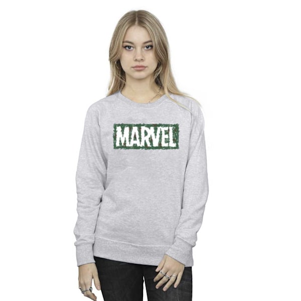 Marvel Dam/Kvinnor Holly Logo Sweatshirt 5XL Sports Grey Sports Grey 5XL