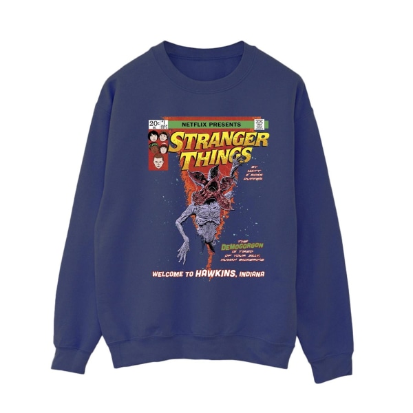 Netflix Dam/Ladies Stranger Things Comic Cover Sweatshirt XX Navy Blue XXL