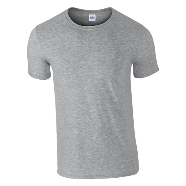 Gildan Herr Soft Style Ringspun T-shirt 5XL Sportgrå Sport Grey 5XL