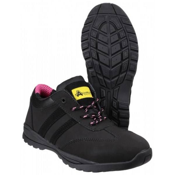 Amblers Safety Dam/Dam FS706 Sophie Säkerhetsskor i Läder Black 4 UK