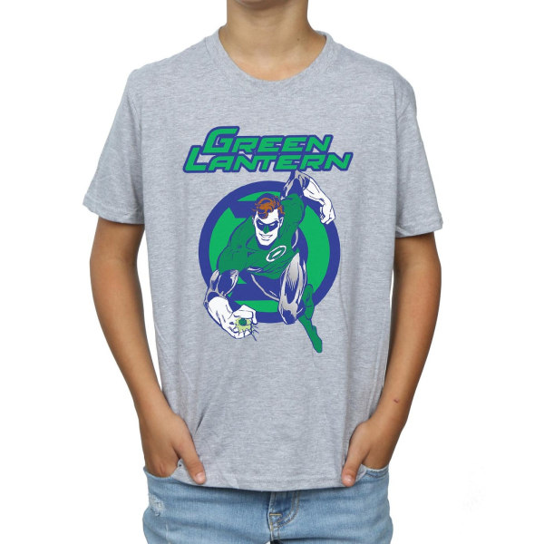 DC Comics Boys Green Lantern Leap T-Shirt 9-11 Years Sports Gre Sports Grey 9-11 Years