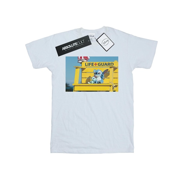 Disney Dam/Kvinnor Lilo Och Stitch Livvakt Bomull Pojkvän White XXL