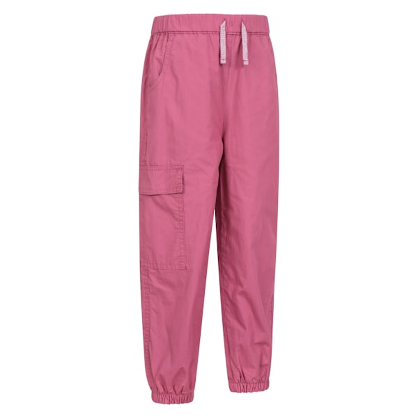 Mountain Warehouse Barn/Barn Ridgeway Jerseyfodrade Fallskärmsbyxor Dark Pink 5-6 Years