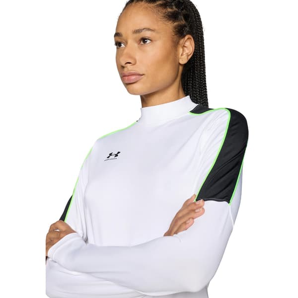 Under Armour Dam Challenger Fitted Base Layer Tröja 12 White/Black 12 UK