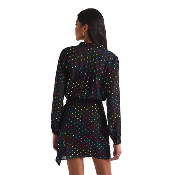 Never Fully Dressed Dam Miley Prickig Skir Omlottklänning Black 8 UK