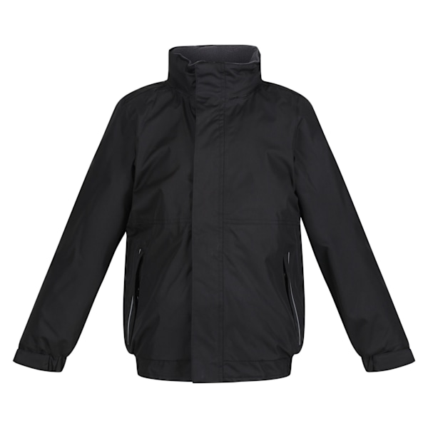 Regatta Kids Unisex Thermoguard Fleece Lined Dover Jacket (Vind- och vattentät) Black/Ash 9-10