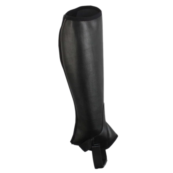 Saxon Unisex Equileather Half Chaps L Svart Black L