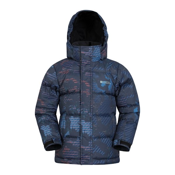 Mountain Warehouse Barn/Barn Snow II Tryckt Vattenavvisande Vadderad Jacka 5-6 År Svart Black 5-6 Years