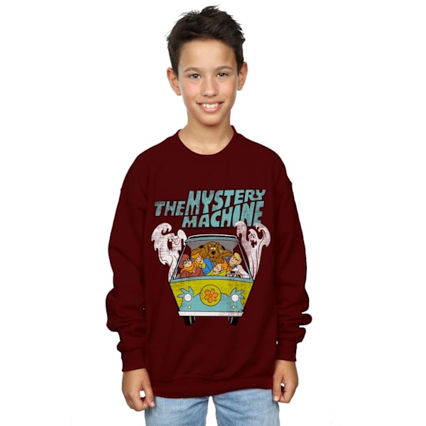 Scooby Doo Boys Mystery Machine Sweatshirt 5-6 år Bourgogne Burgundy 5-6 Years