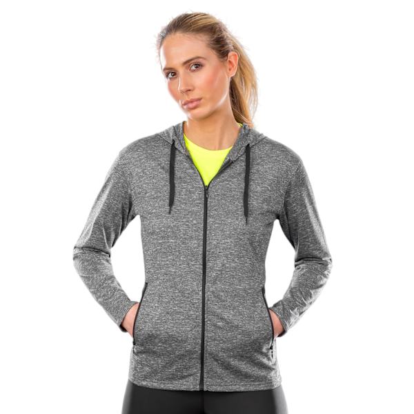 Spiro Dam/Damjacka med huva 16 UK Gråmelerad Grey Marl 16 UK