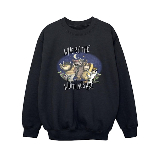 Where The Wild Things Are Pojks Sweatshirt 7-8 År Svart Black 7-8 Years