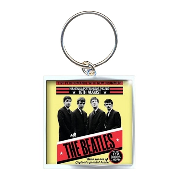 The Beatles 1962 Port Sunlight Fototryck Nyckelring En Storlek Gul Yellow/Black/Red One Size