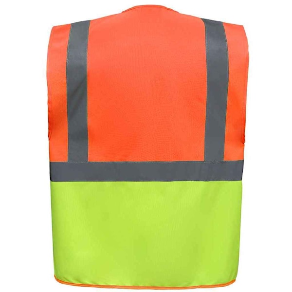 Yoko Unisex Vuxen Executive Hi-Vis Säkerhetsväst L Orange/Gul Orange/Yellow L