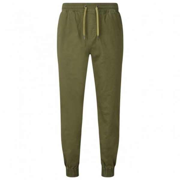 Asquith & Fox Herr Joggingbyxor i Twill S Oliv Olive S