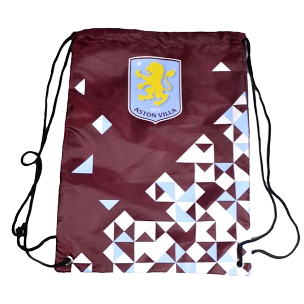 Aston Villa FC Particle Gymnastikpåse med Dragsko One Size Vinröd/Vit Claret/White/Sky Blue One Size