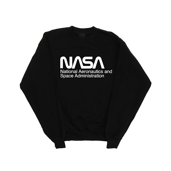 NASA Boys Logo One Tone Sweatshirt 12-13 år Svart Black 12-13 Years