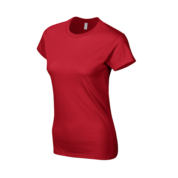 Gildan Dam/Dam Softstyle Ringspun Bomull T-shirt M Röd Red M