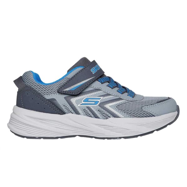 Skechers Pojkar Microspec Tread Träningsskor 2 UK Grå/Blå Grey/Blue 2 UK