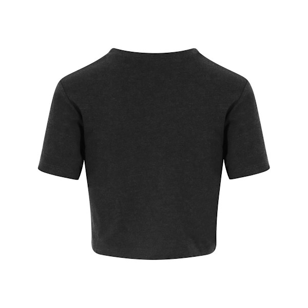 Awdis Dam/Dam Triblend Crop T-Shirt L Svart Heather Black Heather L