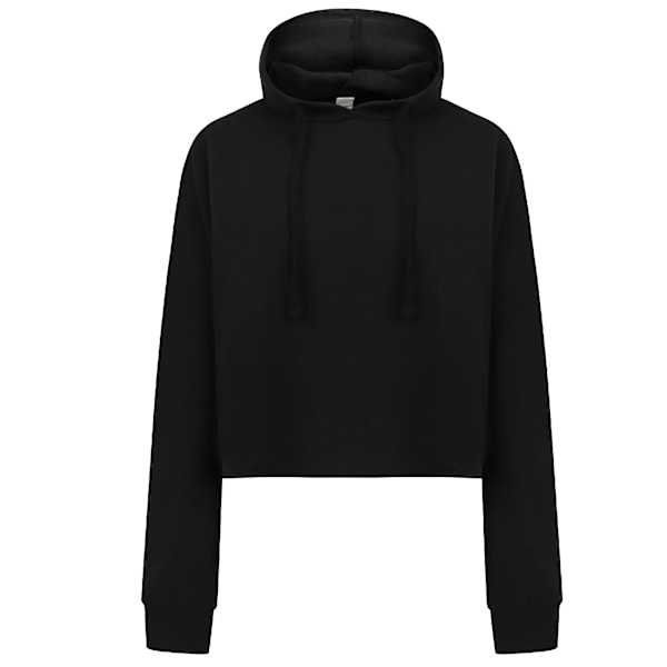 SF Dam/Kvinnor Cropped Slounge Hoody S Svart Black S