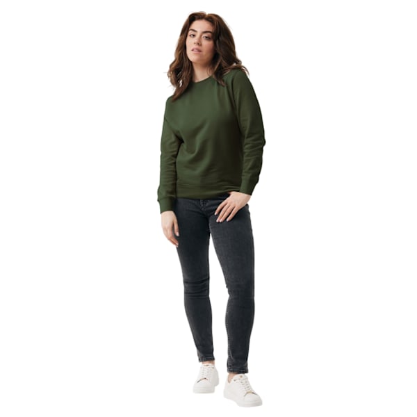 Iqoniq Unisex Vuxen Etosha Återvunnen Bomull Lätt Sweatshirt Khaki Green XL