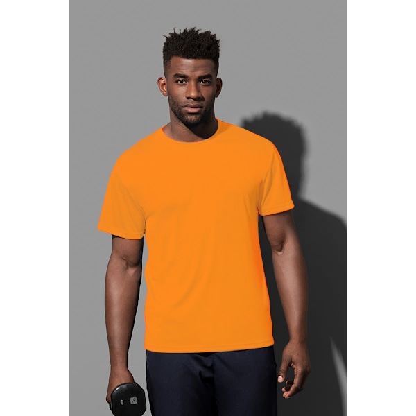 Stedman Mens Active Cotton Touch Tee 2XL Cyber Orange Cyber Orange 2XL