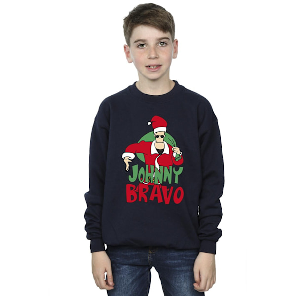 Johnny Bravo Boys Johnny Christmas Sweatshirt 7-8 år Marinblå Navy Blue 7-8 Years