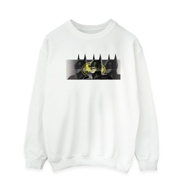 DC Comics Mens The Flash Batman Portraits Sweatshirt L Vit White L