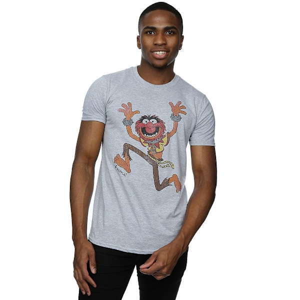 The Muppets Mens Classic Animal Heather T-Shirt L Heather Grey Heather Grey L