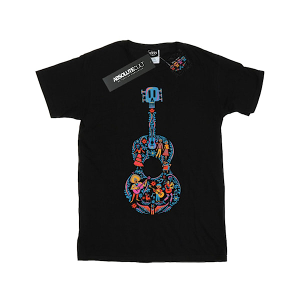 Coco Flickor Gitarr Bomulls T-shirt 9-11 År Svart Black 9-11 Years