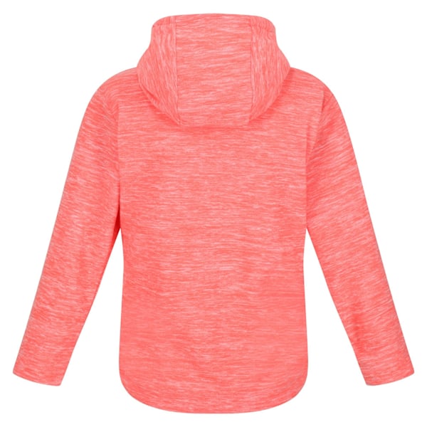 Regatta Girls Kalina Marl Fleece Hoodie 7-8 år Fusion Coral Fusion Coral 7-8 Years