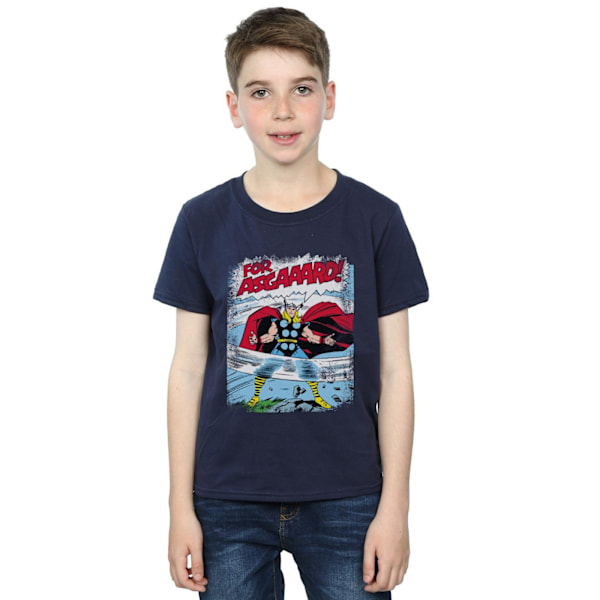 Marvel Boys Thor Asgard T-shirt 5-6 år Marinblå Navy Blue 5-6 Years