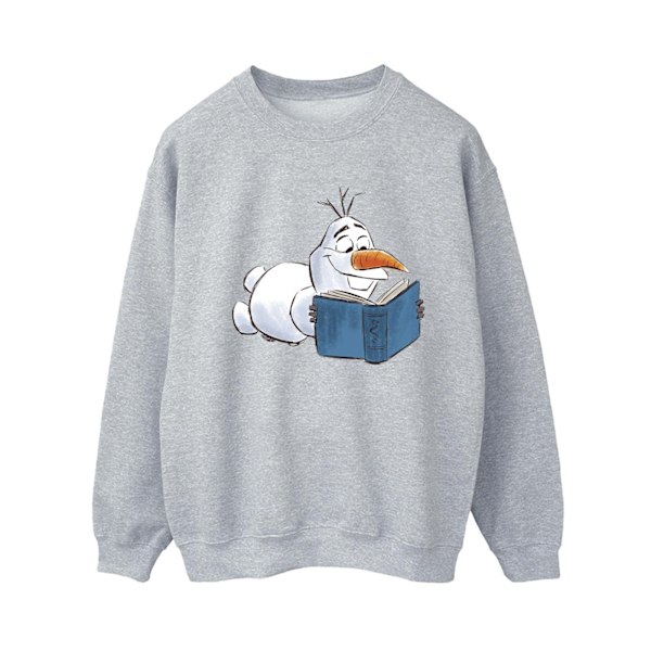 Disney Dam/Dam Frozen Olaf Läsning Sweatshirt M Sports Grå Sports Grey M