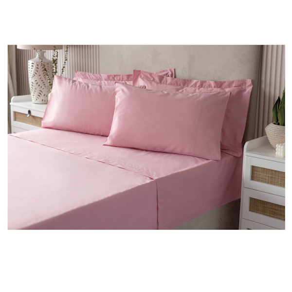 Belledorm Easycare Percale Platform Valance Single Blush Blush Single