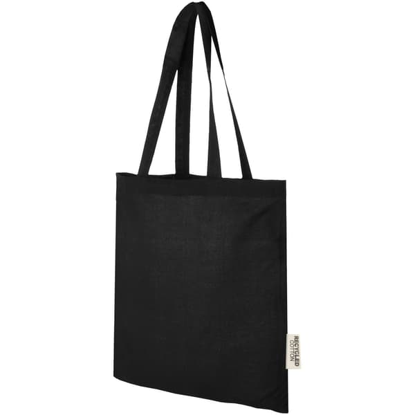 Madras Återvunnen Bomull 7L Tote Bag One Size Solid Black Solid Black One Size