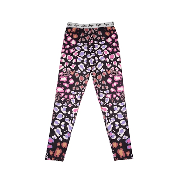 Hype Girls Multi Leopard Print Leggings 7-8 år Flerfärgad Multicoloured 7-8 Years