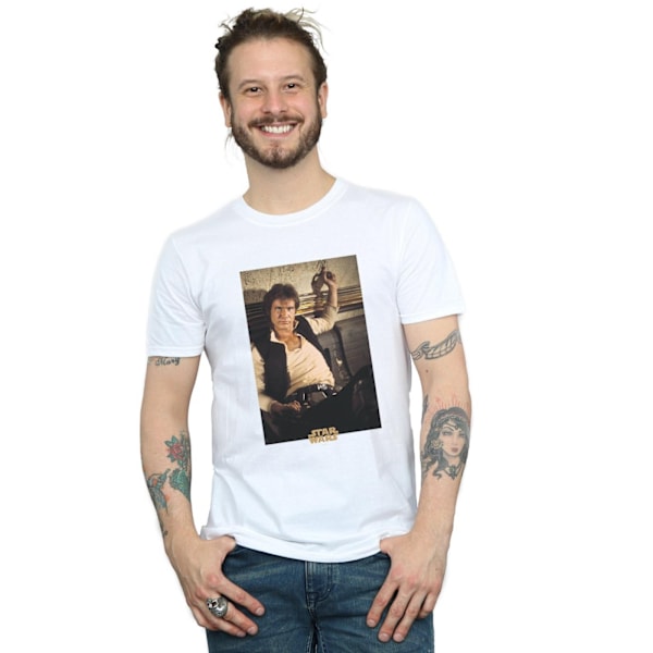 Star Wars Herr Han Solo Mos Eisley T-shirt S Vit White S