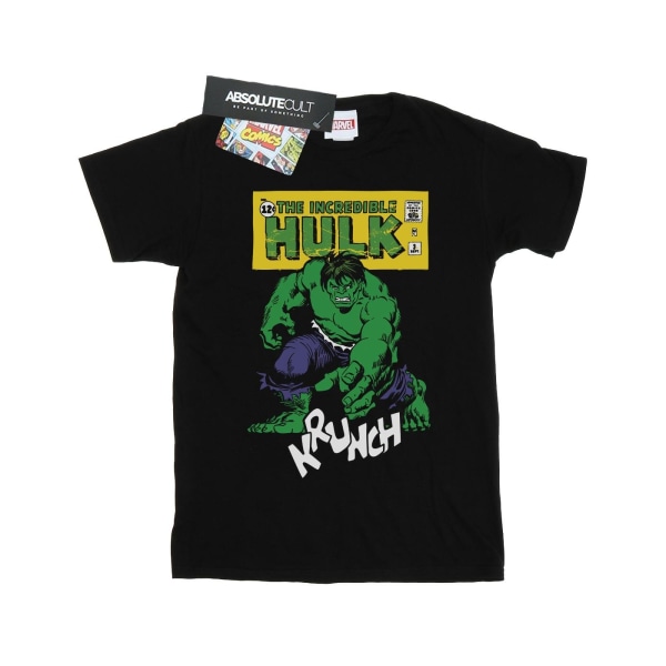 Marvel Girls Hulk Krunch bomull T-shirt 9-11 år svart Black 9-11 Years