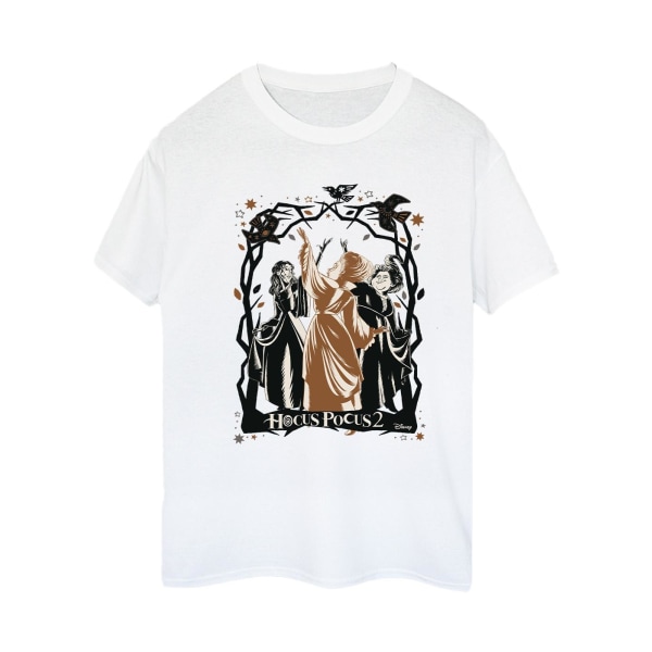 Disney Hocus Pocus Birds T-shirt för pojkvän i bomull för damer/damer White 3XL