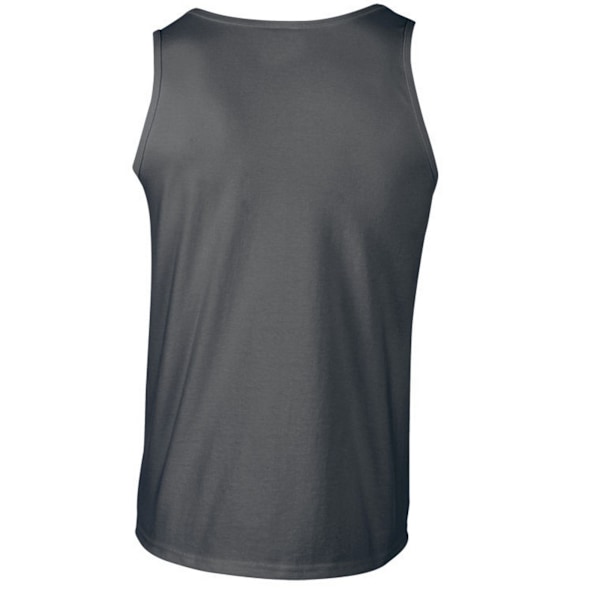 Gildan Herr Softstyle Enkelt Tanktop XL Kolgrå Charcoal XL