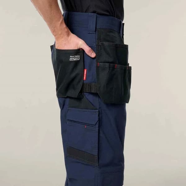 Hard Yakka Herr Raptor Hölsterficka Arbetsbyxor 36R Mörkblå Dark Navy 36R