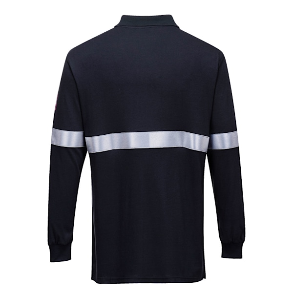 Portwest herrreflextejp flamskyddad poloskjorta 4XL marinblå Navy 4XL