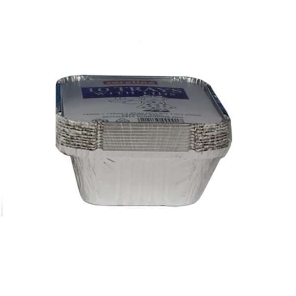 Caroline matbehållare (10-pack) One Size Silver Silver One Size