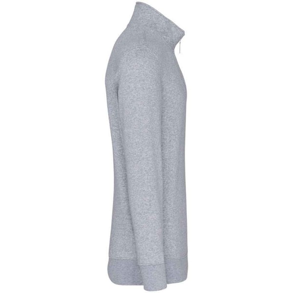 Kariban Herr Zip Neck Sweatshirt M Oxford Grey Oxford Grey M