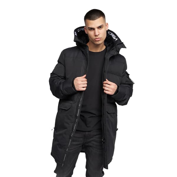 Crosshatch Herr Milwaka Lång Vadderad Jacka M Svart Black M