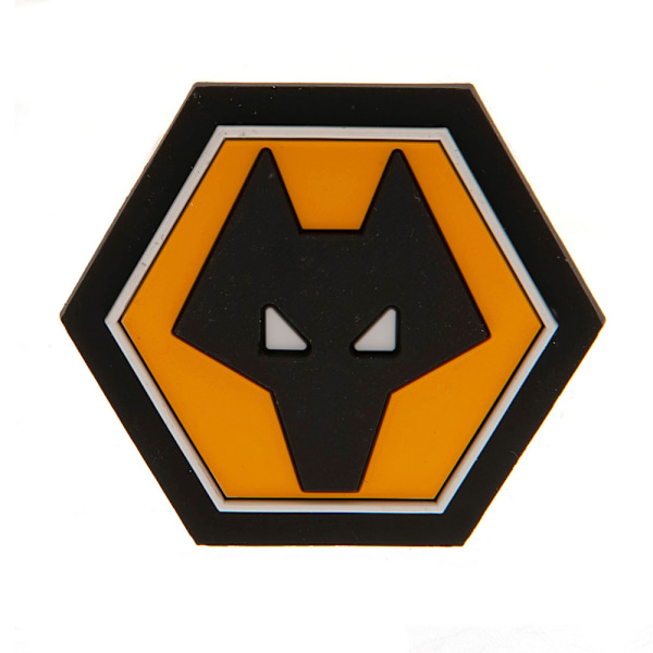 Wolverhampton Wanderers FC 3D-emblem kylskåpsmagnet One Size Svart Black/Yellow One Size