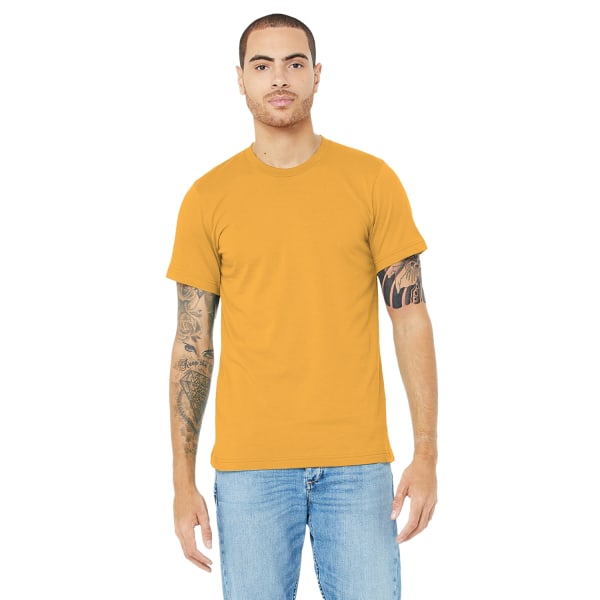 Canvas unisex jersey T-shirt med rund hals / kortärmad herr T-Sh Dark Grey XL