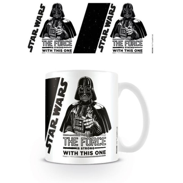 Star Wars The Force Is Strong Mugg One Size Vit/Svart White/Black One Size
