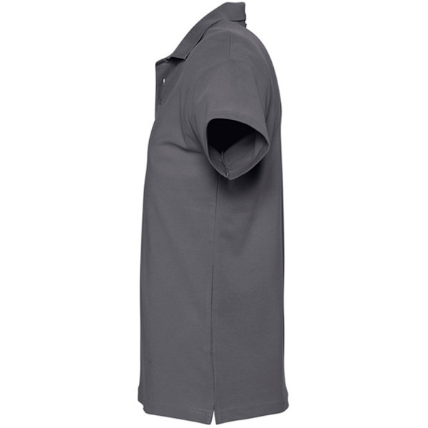 SOLS Herr Spring II Kortärmad Tungvikts Poloskjorta L Mus Mouse Grey L